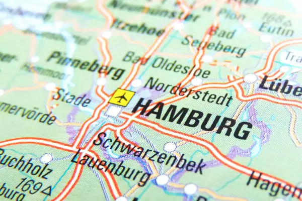 Hamburg auf Landkarte - Coverband Hamburg